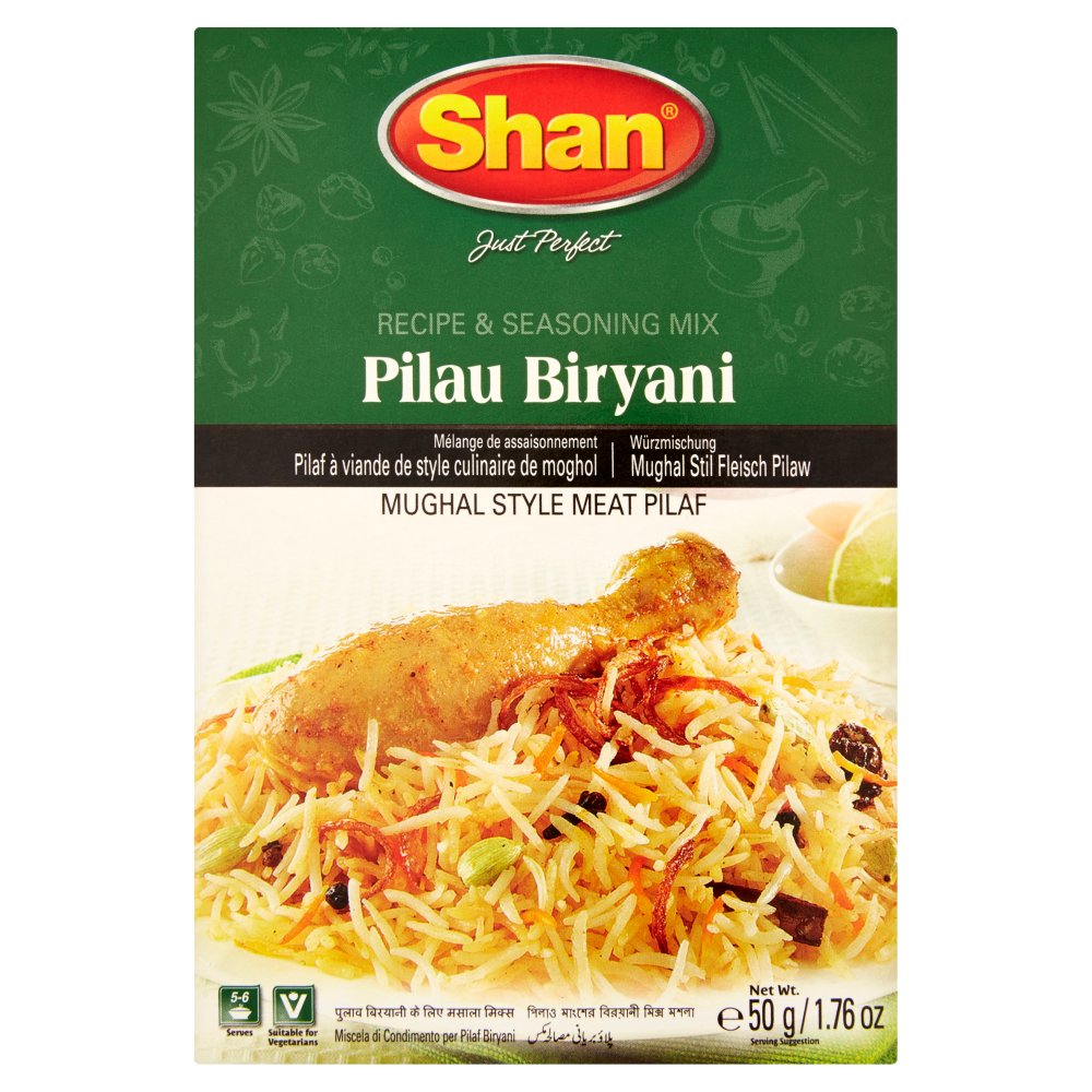 Shan Pilau Biryani Recipe & Seasoning Mix 50g-Food