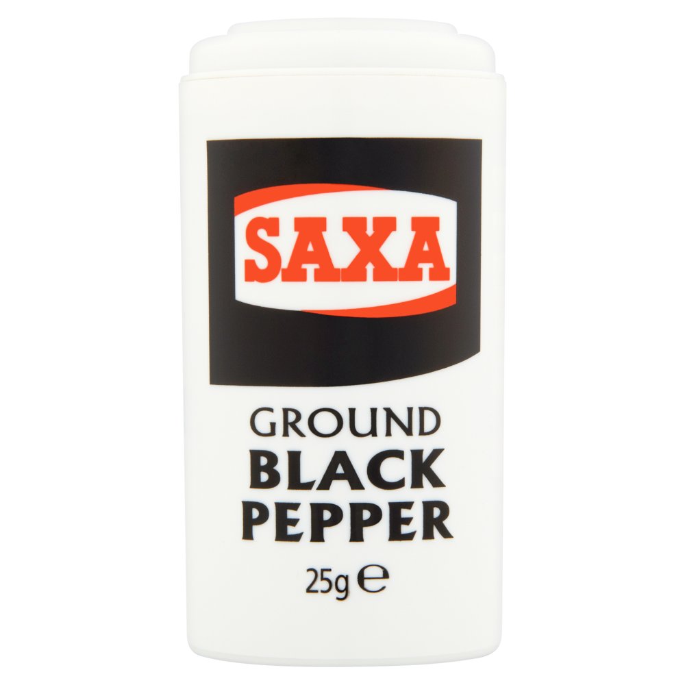 Saxa Ground Black Pepper 25g-Food