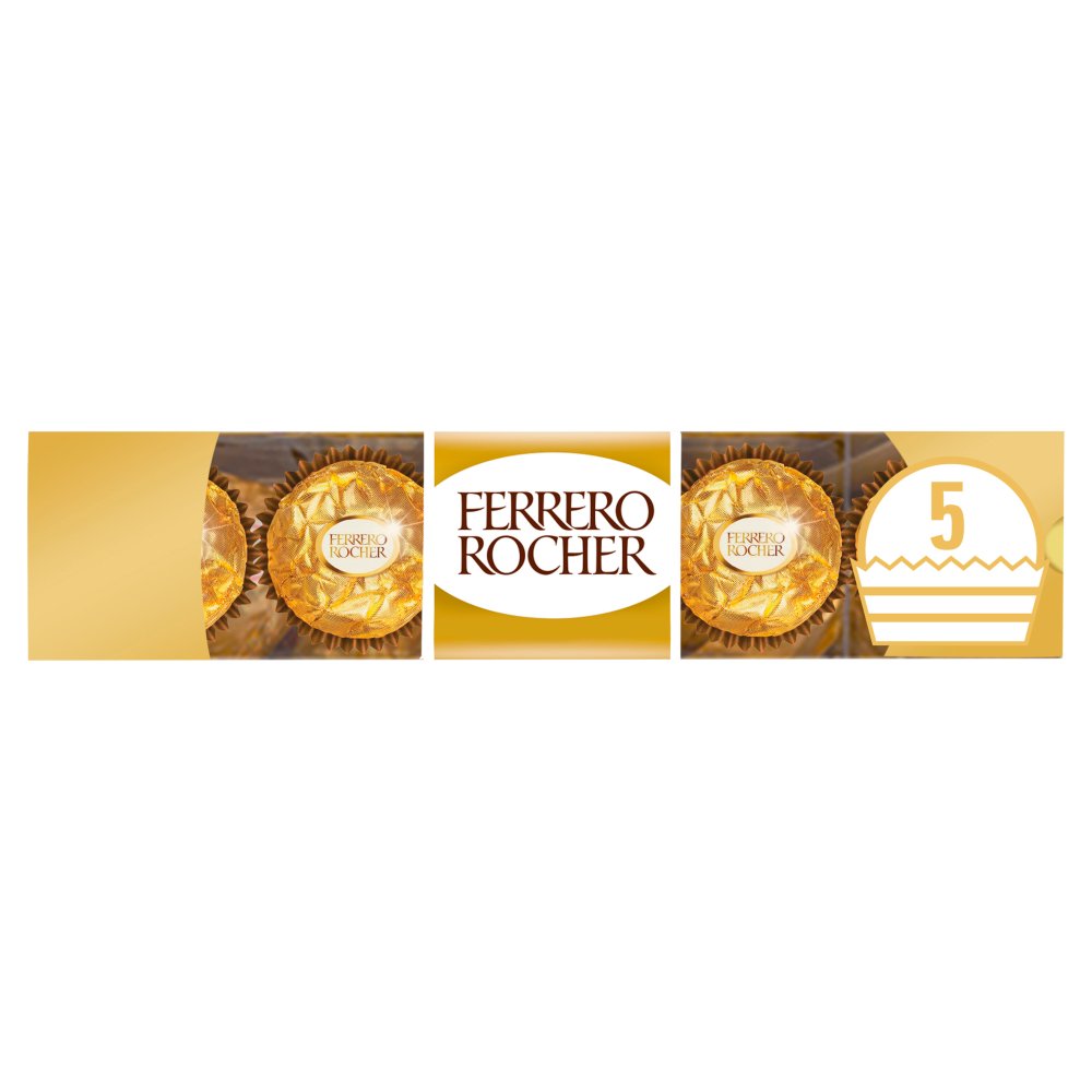 MASFerrero Rocher Chocolate Pralines Treat Pack 5 Pieces (62.5g)-Food