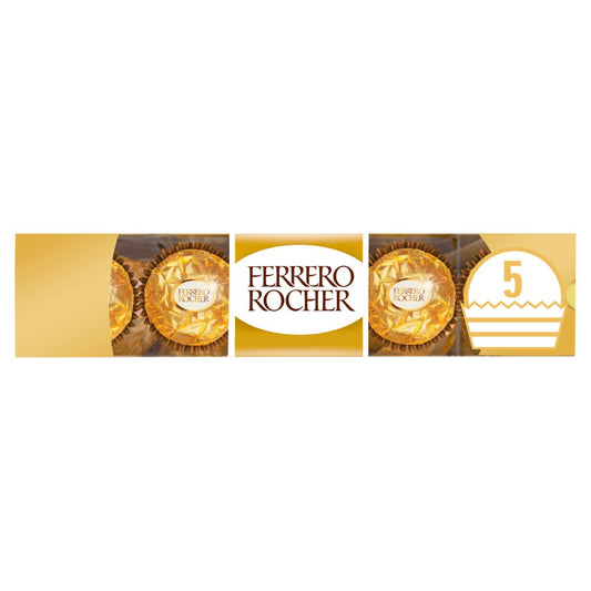 MASFerrero Rocher Chocolate Pralines Treat Pack 5 Pieces (62.5g)-Food
