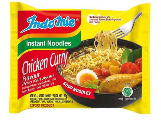 MASIndomie Noodles Chicken Curry 70g Box of 40-Fd