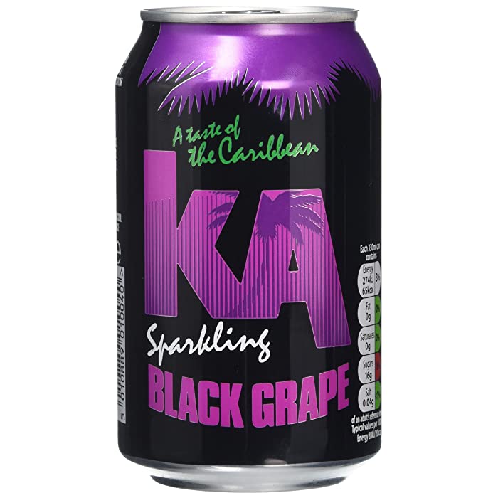 KA Sparkling Black Grape 330ml Can-Food