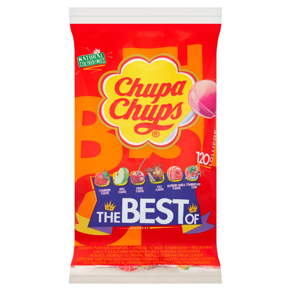 Chupa Chups The Best of 120 Lollipops 12g-Food