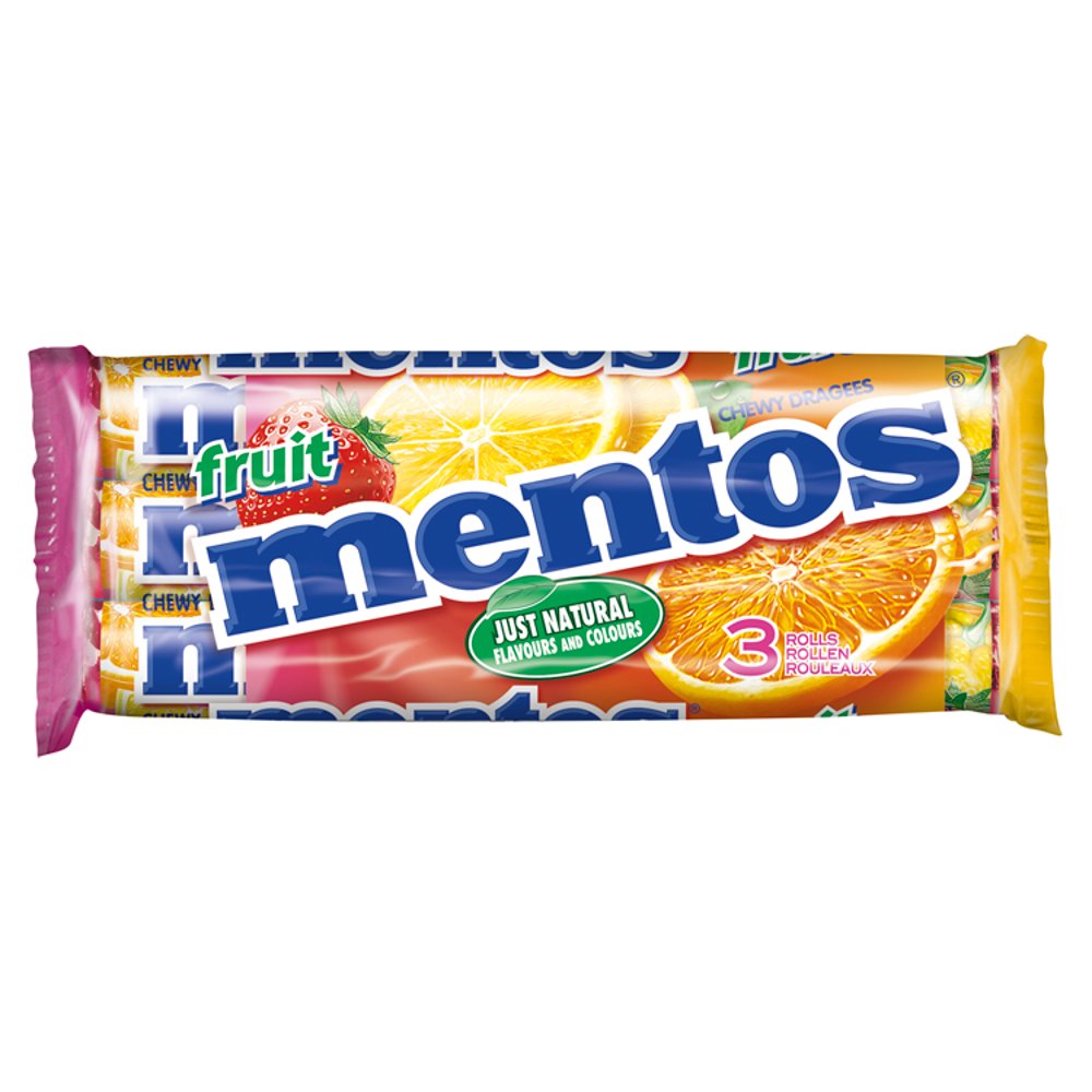 MASMentos Fruit Chewy Dragees 3 x 38g-Food