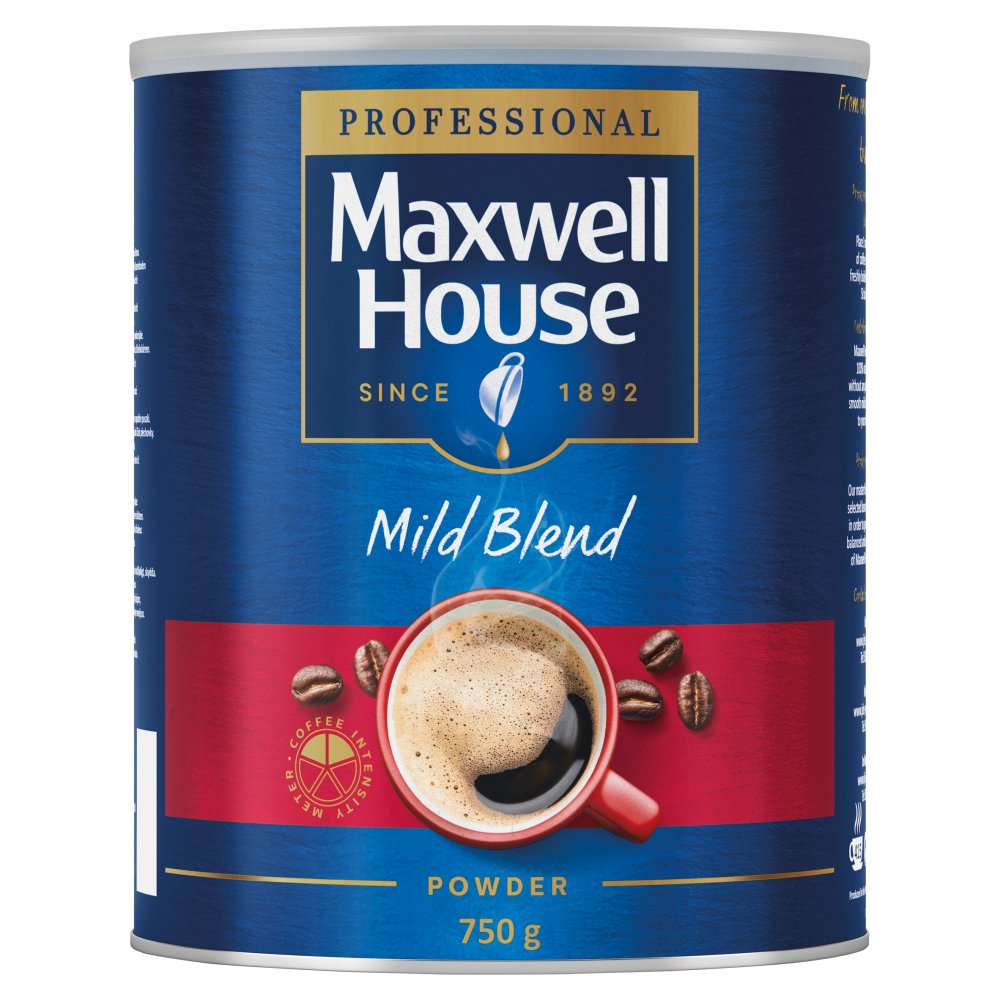 MASMaxwell House Mild Instant Coffee Tin 750g-Food