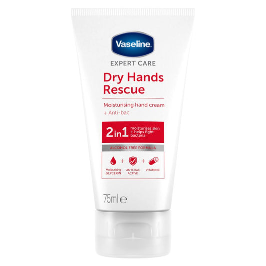 Vaseline Dry Hands Rescue Hand Cream 75ml