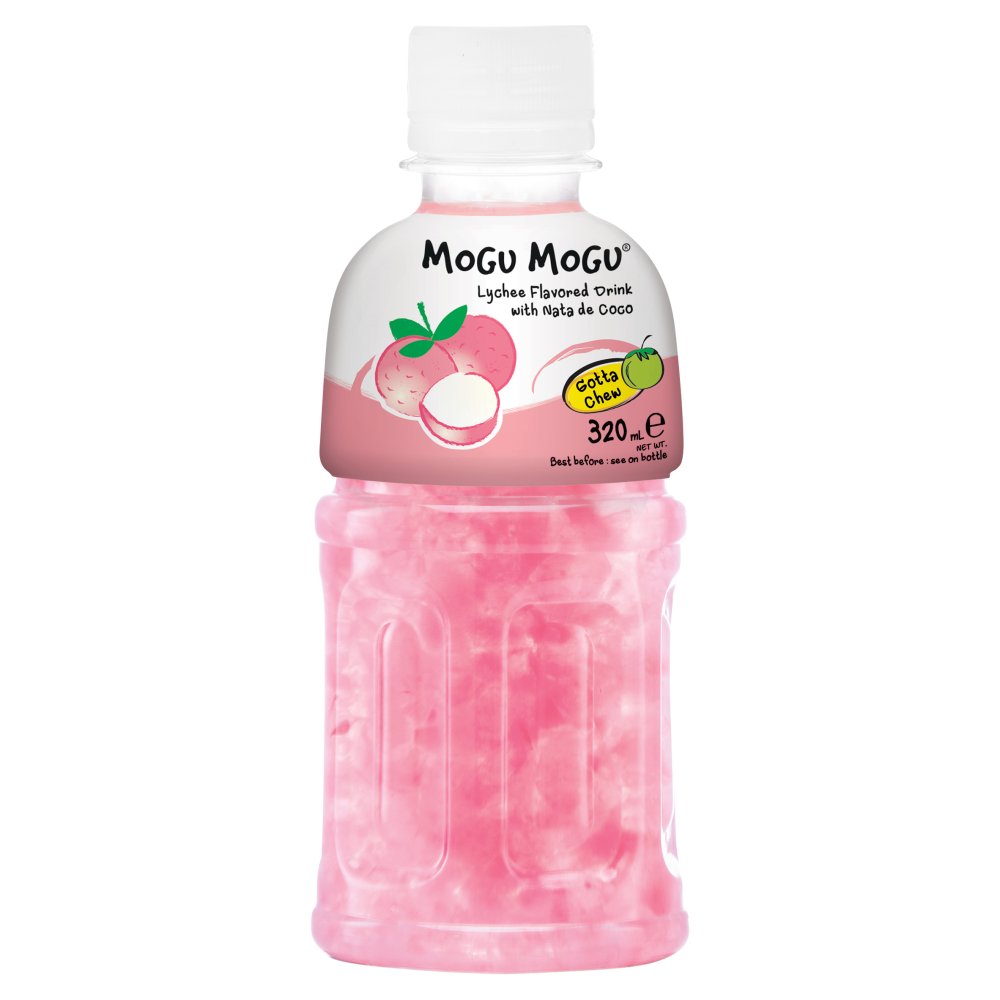 Mogu Mogu Lychee Flavored Drink with Nata de Coco 320ml-Food