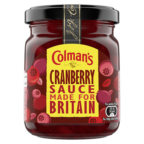 Colman's Cranberry Sauce 165g Herbs & Spices Asetena Pa 