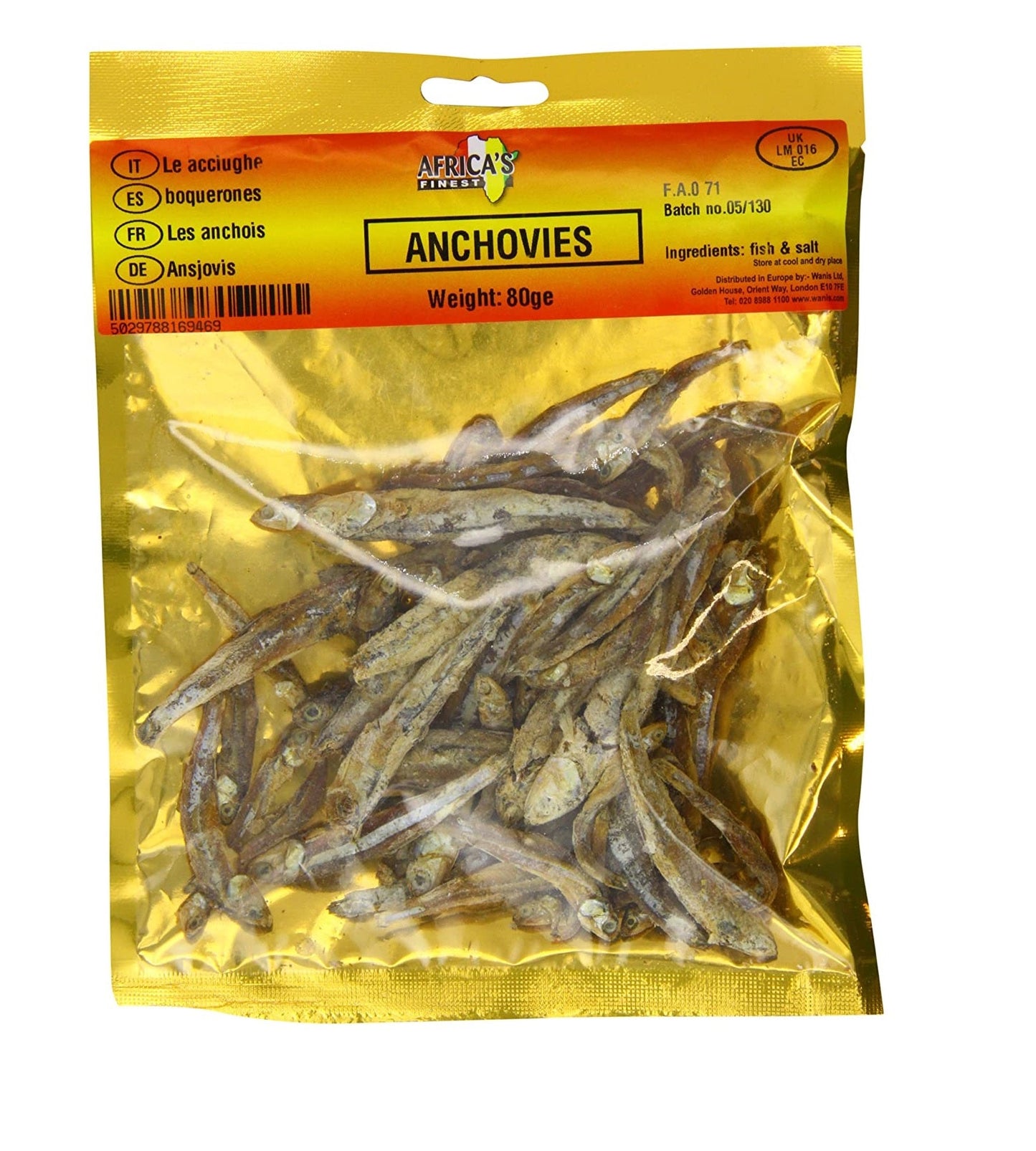 MASAfrica’s Finest Dried Anchovies 80g-Fd