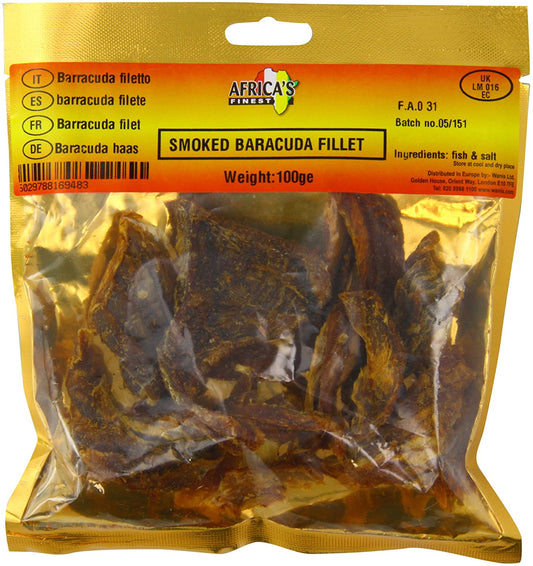 MASAfrica's Finest Smoked Barracuda Filet 100g Box of 10-Fd