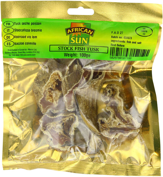 African Sun Stockfish Tusk 100g