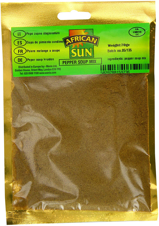 MASAfrican Sun Pepper Soup Mix 70g Box of 10-Fd