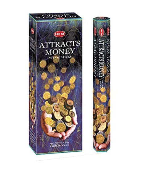 MASHem Attracts Money Incense Sticks 20 Sticks Box of 6-Fd