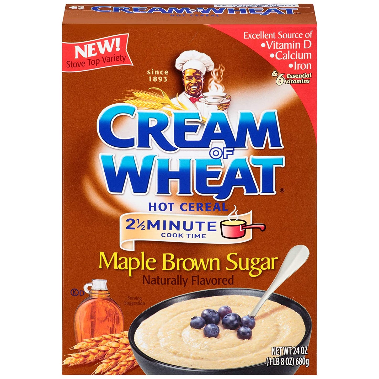 MASCream of Wheat Maple Brown Sugar 680g Box of 12-Fd