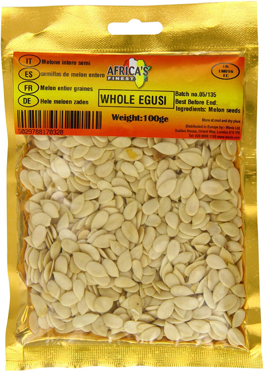 Africa's Finest Whole Egusi 100g Box of 10