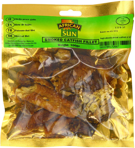 MASAfrican Sun Smoked Catfish Fillet 100g Box of 10-Fd