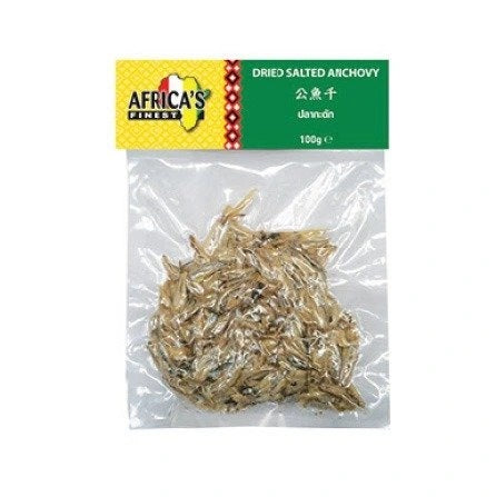 Africa’s Finest Dried Salted Anchovy Raw 100g African - Ingredients Asetena Pa 