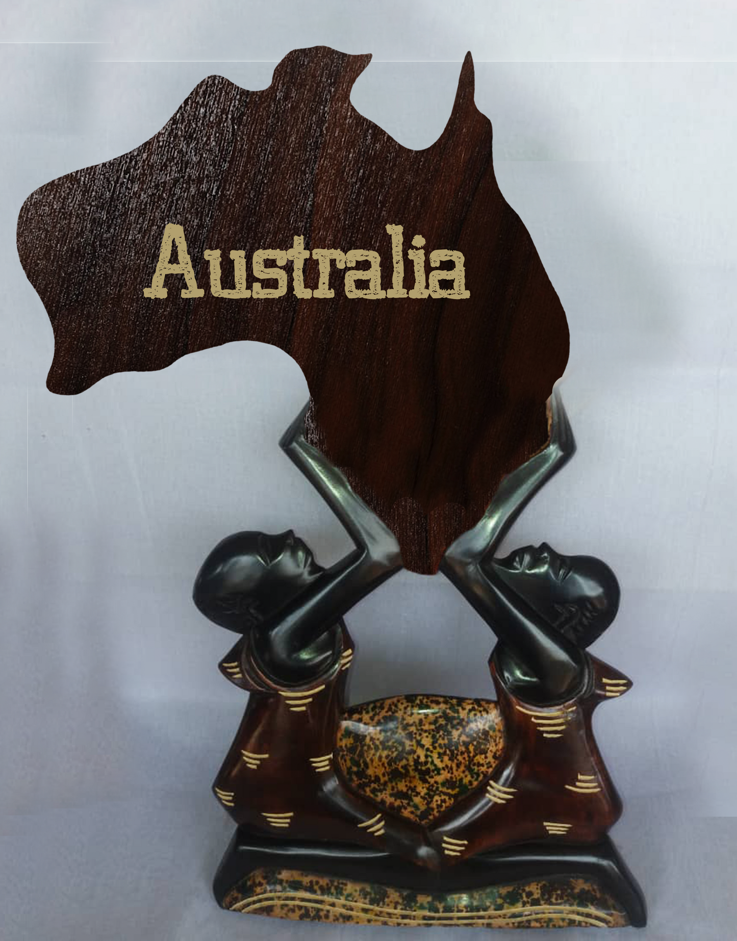Personalised Wooden Figurine Statue