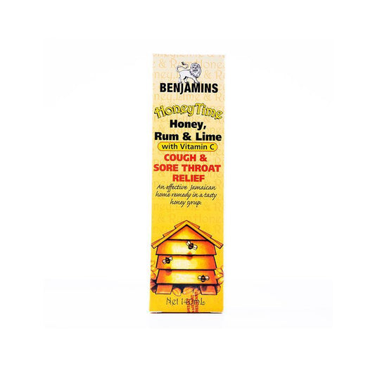 MASBenjamins Honeytime Honey Rum and Lime Syrup 140ml Box of 6-Fd