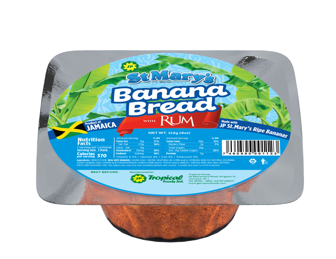 Banana Bread with Rum CAKES, BAKING AND BUNS Asetena Pa 