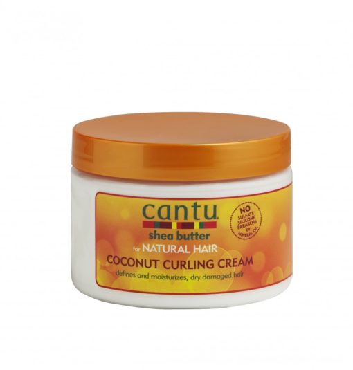 MASCantu Shea Butter Natural Coconut Curling Cream Jar 12oz-Food