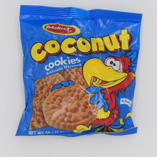 MASButterKist Coconut Cookies 50g Box of 36-Fd