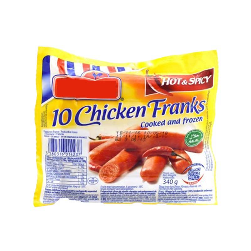 MASChicken Franks Hot & Spice Sausage 340g-Fd