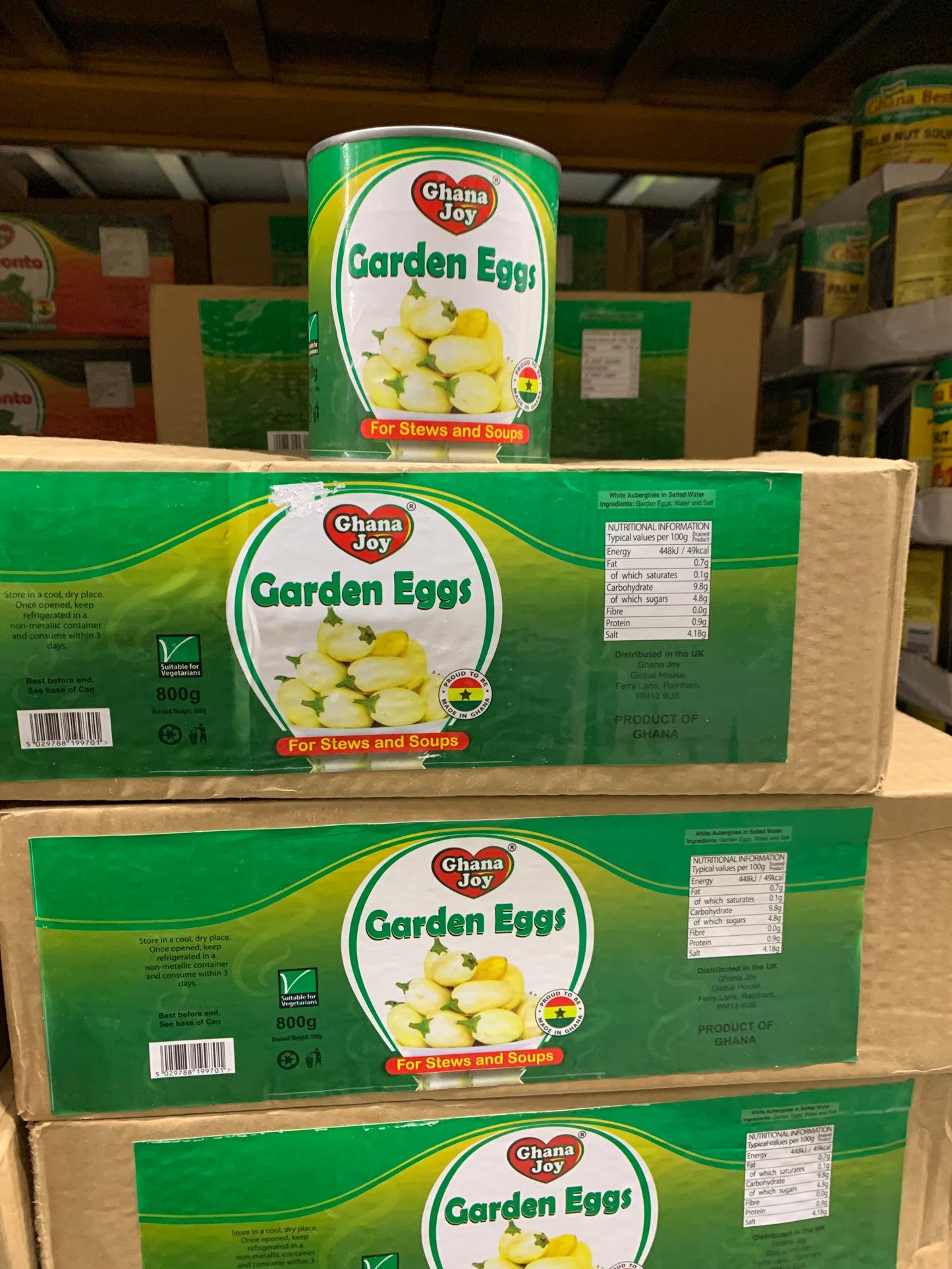 MASGhana Joy Garden Eggs 800g 12's Pack-Fd