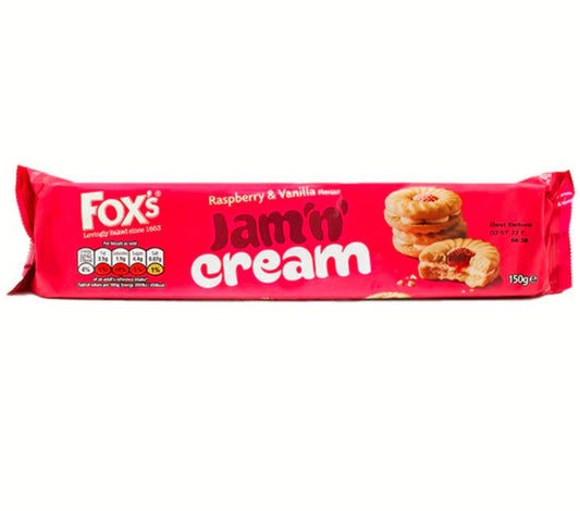 MASFOX's Jam'n Cream Raspberry & Vanilla Flavour 150g-Food