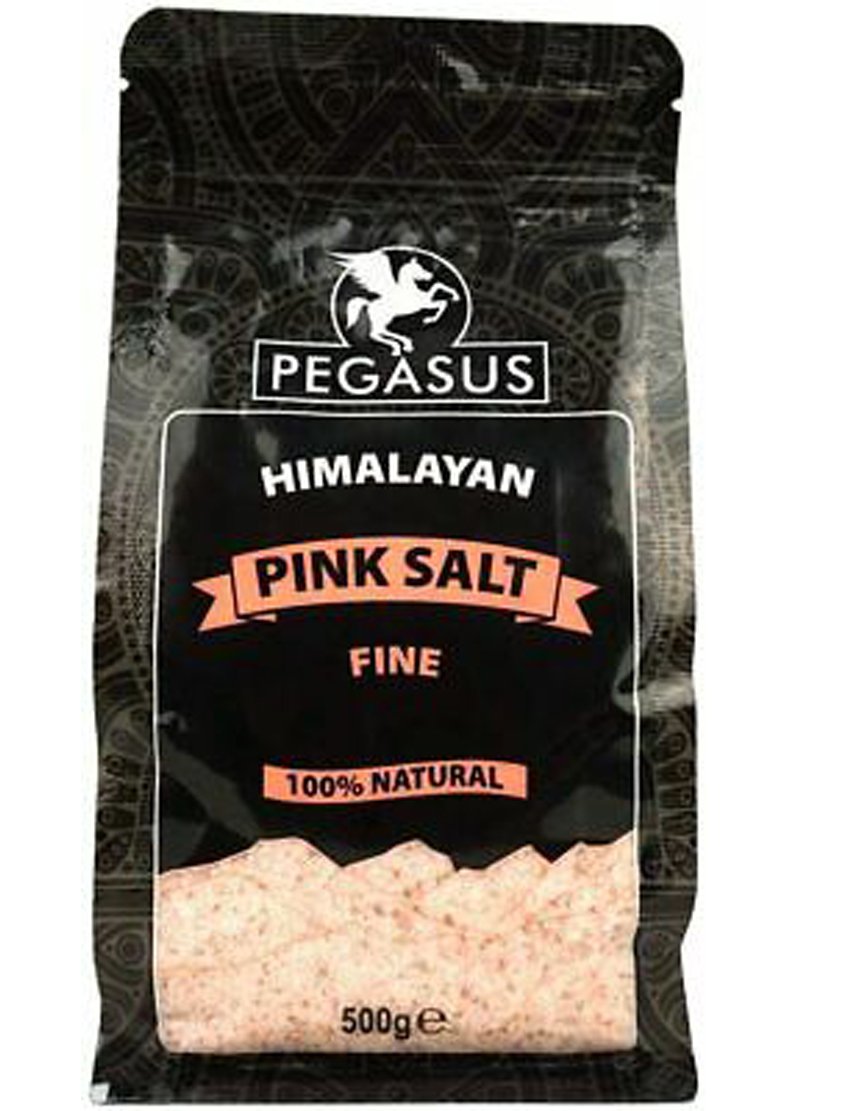 MASPegasus Himalayan Pink Salt Fine Pouch 500g Box of 6-Fd