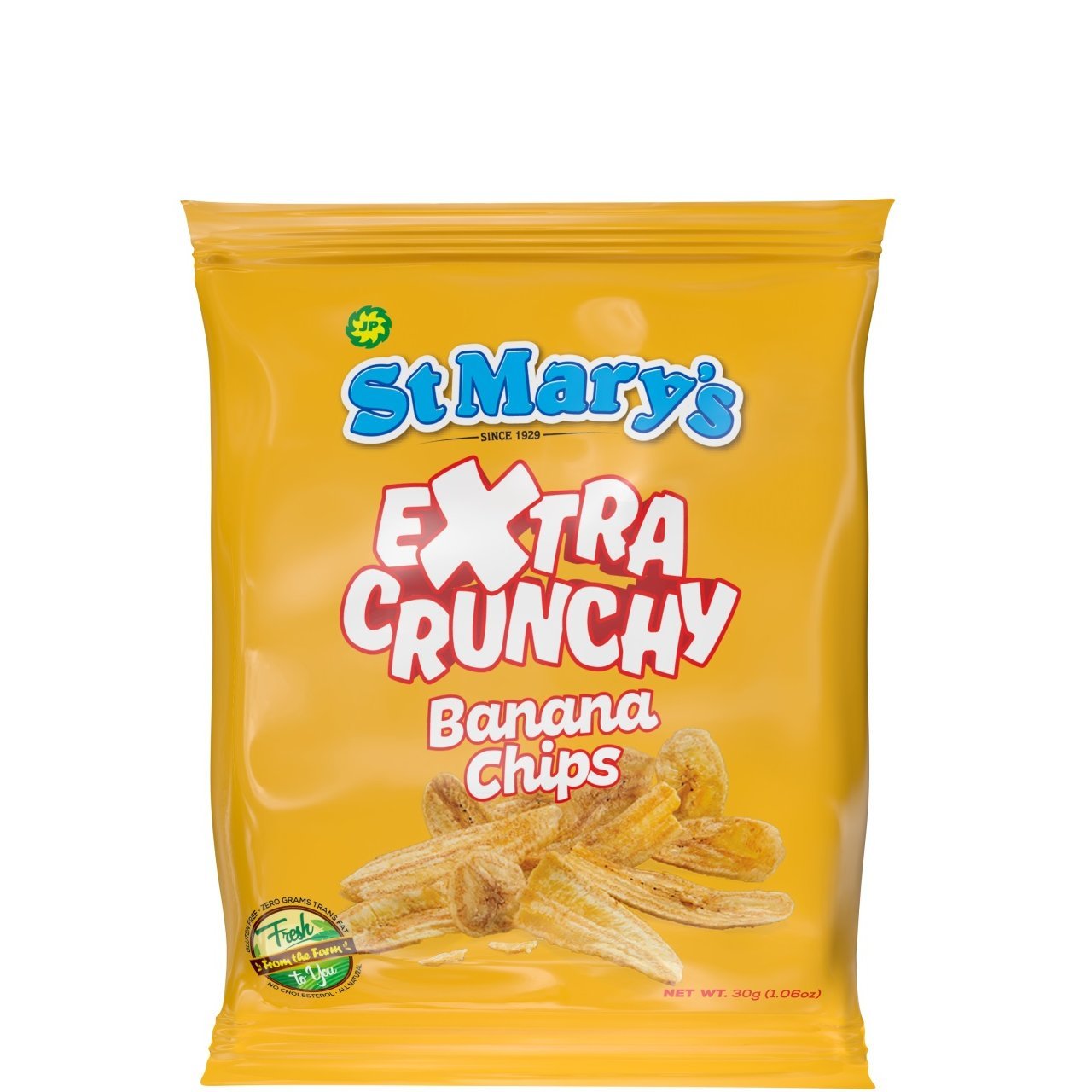 MASSt Marys Banana Chips Extra Crunchy 30g Box of 100-Fd