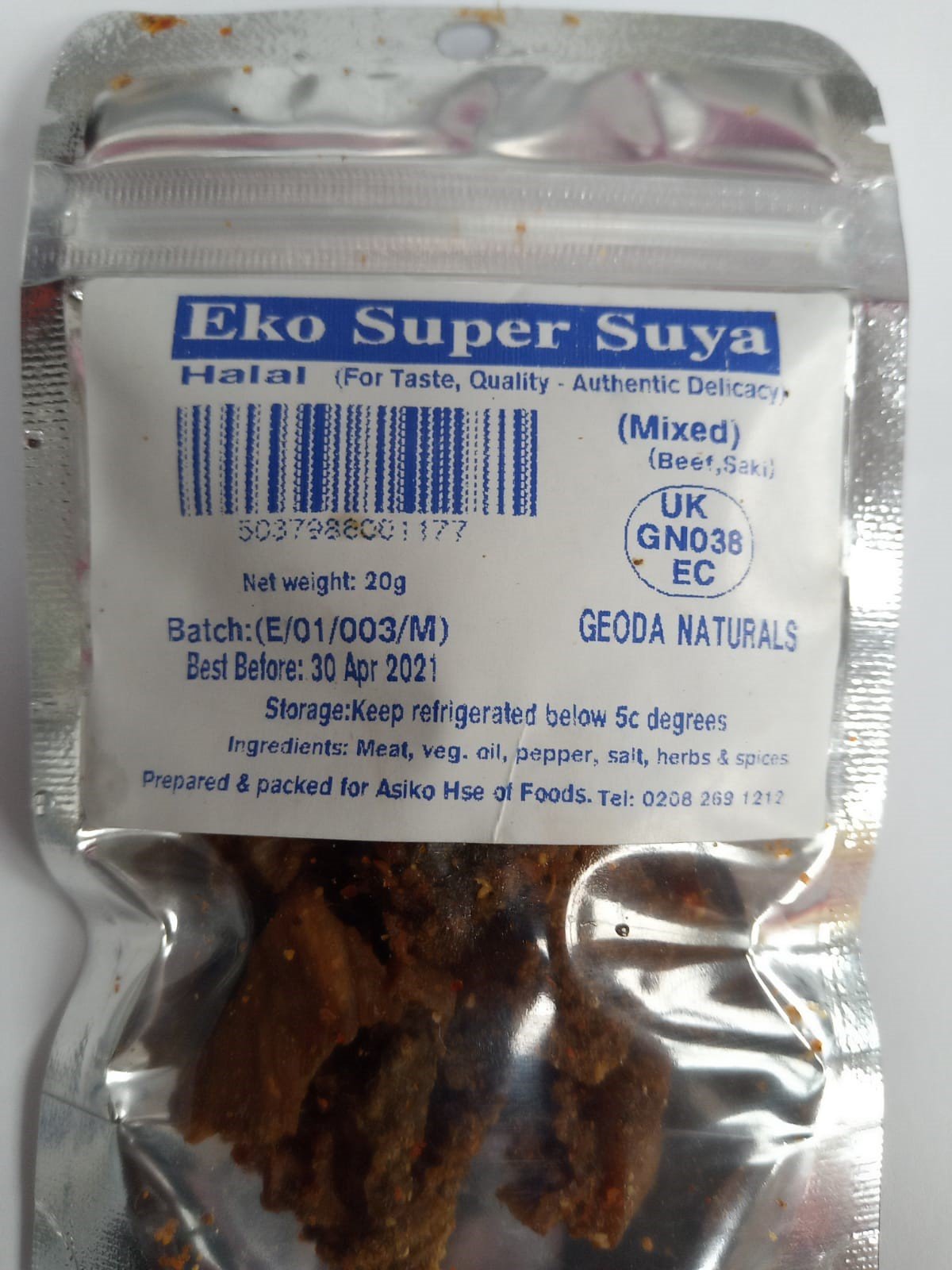 MASEko Super Suya Mixed 20g Box of 10-Fd