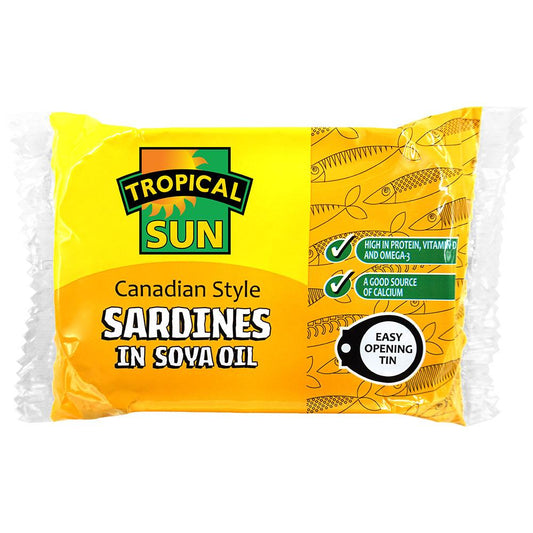 Tropical Sun Canadian Style Sardines in Soya Oil 106g