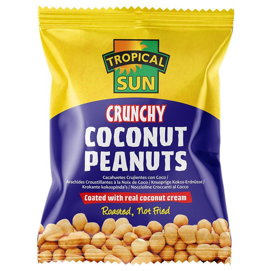 MASTropical Sun Crunchy Coconut Peanuts 50g Box of 12-Fd