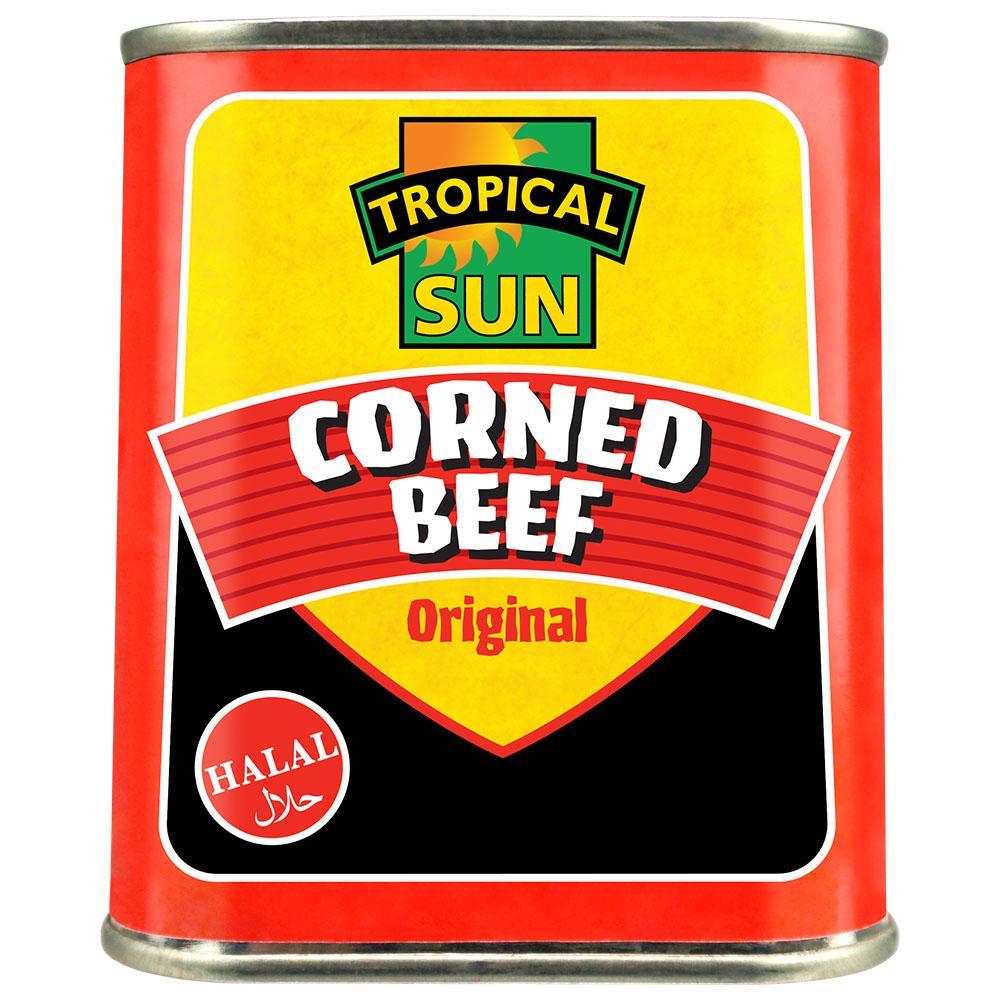 MASTropical Sun Corned Beef Halal 340g Box of 12-Fd