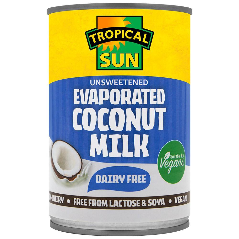 MASTropical Sun Evaporated Coconut Milk Dairy Free 400ml  Case of 6-Fd Canned Milk Asetena Pa 
