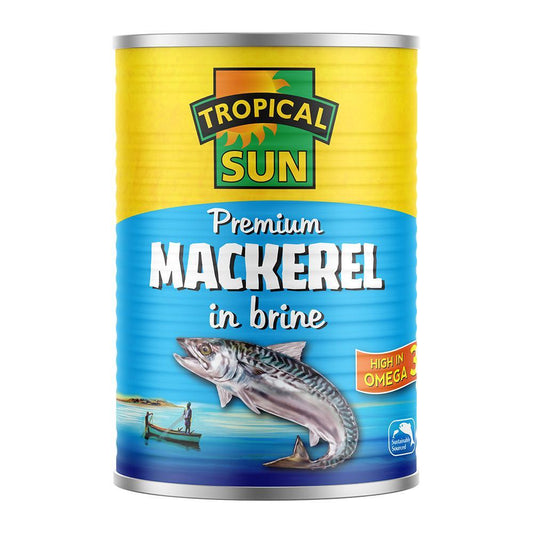 MASTropical Sun Mackerel in Brine 400g Box of 12-Fd