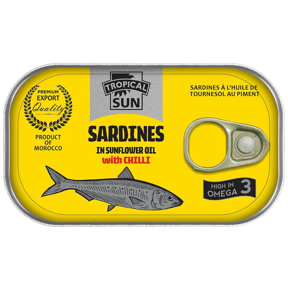 Tropical Sun Sardines With Chilli 125g-Fd