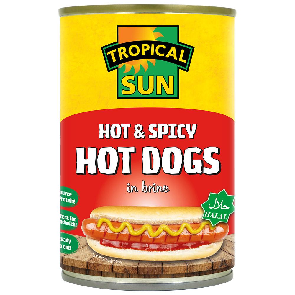 SKTropical Sun Hot Dogs Hot & Spicy 400g