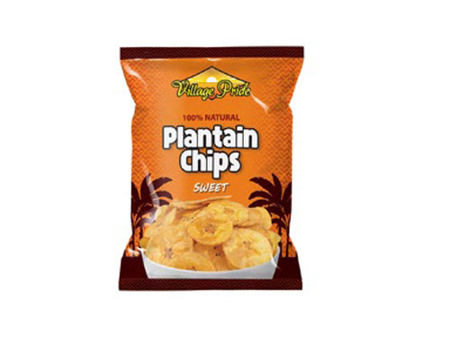 Village Pride Plantain Chips Sweet 75g