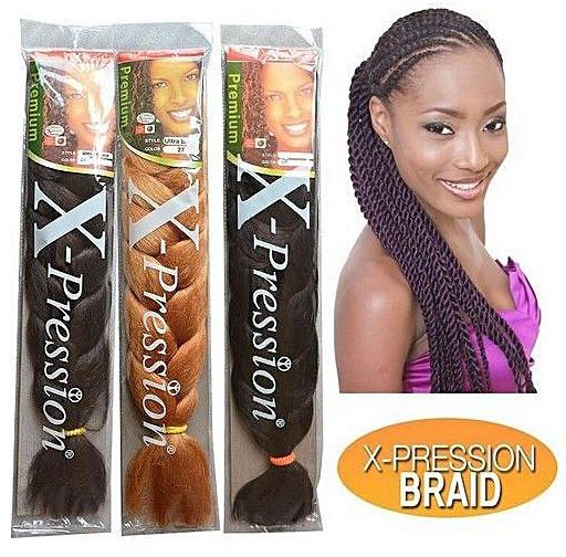 X-pression Ultra Braid 120g Synthetic Hair Braiding Extensions