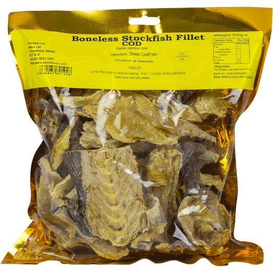 Boneless Stockfish Fillet Cod 350g