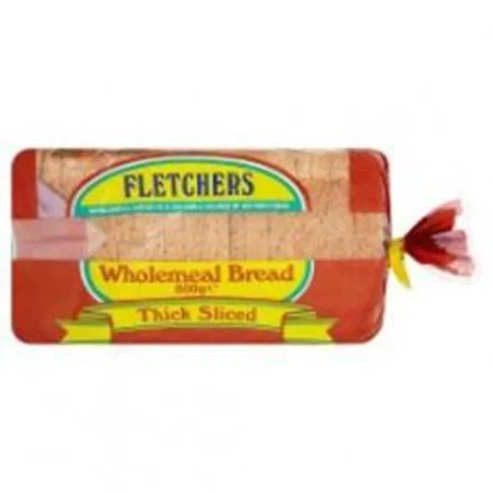 MASFletchers Thick Sliced Wholemeal Sandwich Bread (Frozen) -8 x 800g-Food