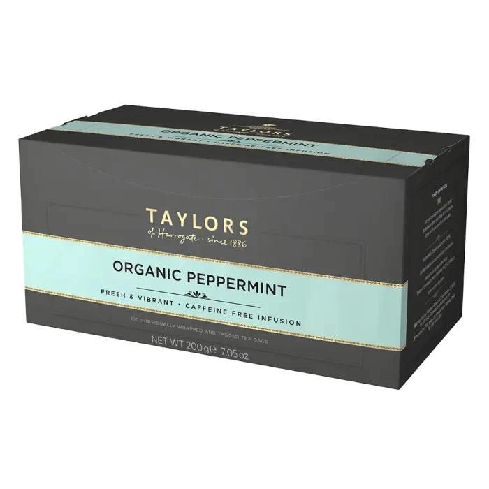 MASOrganic Taylors of Harrogate Peppermint Tagged Tea Bags 1pc x 100-Food