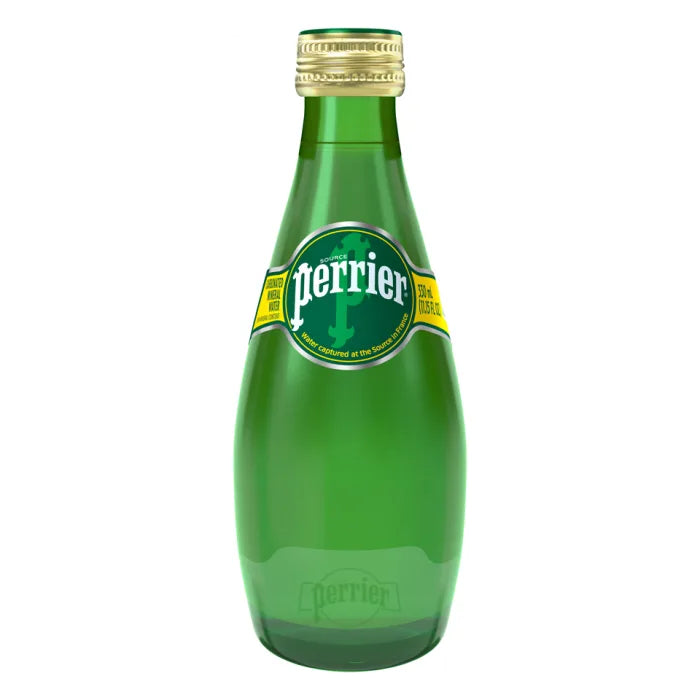 MASPerrier Water Glass Bottles 24 x 330ml-Food