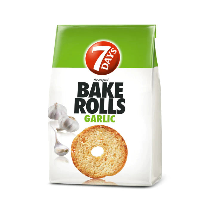 7Days Bake Rolls Garlic 80g