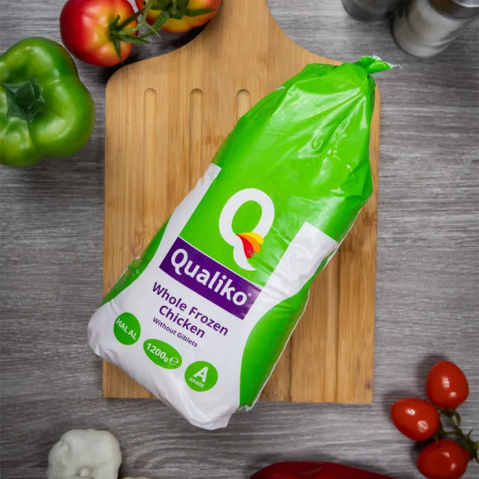 MASQualiko IQF Halal Raw Whole Griller Chicken -10x1.2kg-Food