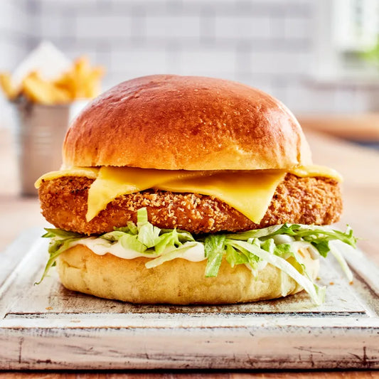 MASQuorn Vegan ChiQin Buttermilk Burger (100gm) 1x2kg-Food