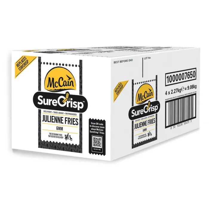MASMcCain SureCrisp Julienne Fries 4x2.27kg-Food