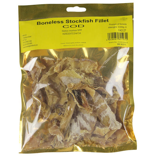 Boneless Stockfish Fillet Cod 80g